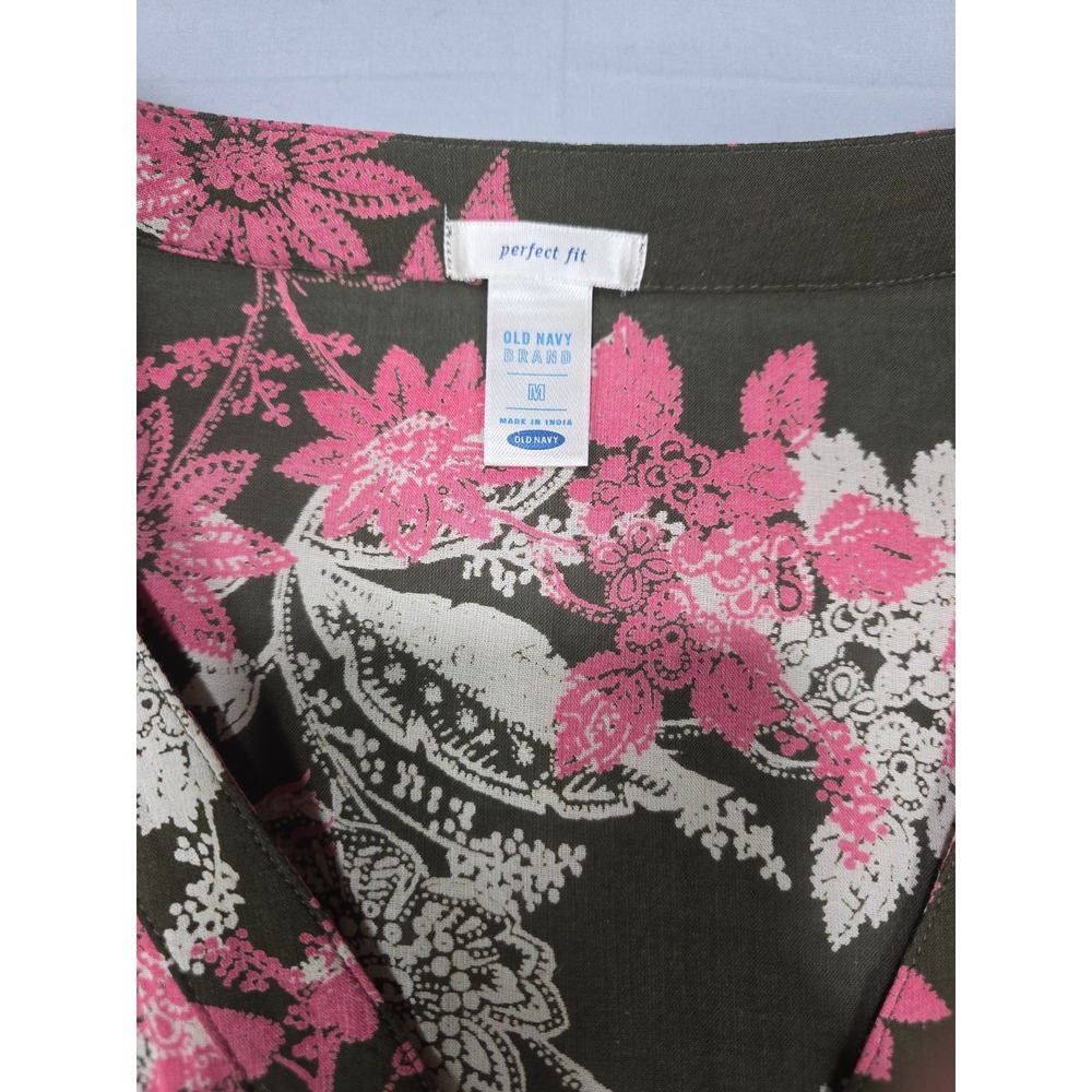 Old Navy Vintage Womens Perfect Fit Sleeveless Babydoll Top Floral Medium - Picture 3 of 6